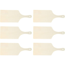6 Mini-Schneidebretter aus Holz mit Griff, glatte Oberfläche aus synthetischem Material