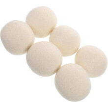 Wool Dryer Balls 6pcs 6cm Fabric Softening Laundry Drying Tool Reusable Natural Dryer Spheres Anti-static Wrinkle Reducing
