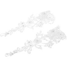 6er-Pack Brauthandschuhe aus Spitze, wunderschöne Brauthandschuhe für die Hochzeitszeremonie, Accessoires für das Brautkleid
