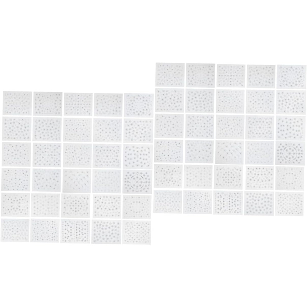 Hkhbjs 60 Sheets Christmas Snowflake Nail Stickers Nail Decal Art For Manicure Decals For Festive Occasions
