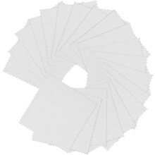 60 panni in pelle scamosciata grigia per la pulizia di gioielli, 8x8 cm, panni per lucidare l'argento dei gioielli