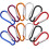 60Pcs Multi-Functional Aluminum Carabiner Clips, Small Waterproof Snap Hook Keychain 1