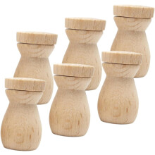 6 stuks houten olieverspreiders met hanger, essentiële olieflesjes met hanger, parfumverspreider voor in de auto, thuis of op kantoor