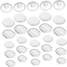 60 Stück Silikon-Ohrringverschlüsse und gepolsterte Clip-On-Pads