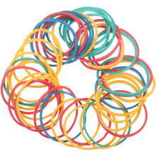 60 pezzi di elastici in gomma per geoboard, fasce elastiche in confezione multipla