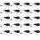 Hook and Loop Tape Double-Sided Adhesive Nylon Sticker Strips Black Round Corner 60 Pieces 1