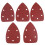 60pcs Triangular Paper Sandpaper Holes Triangle Back Paper Sandpaper Flocking Autoadesivo 1