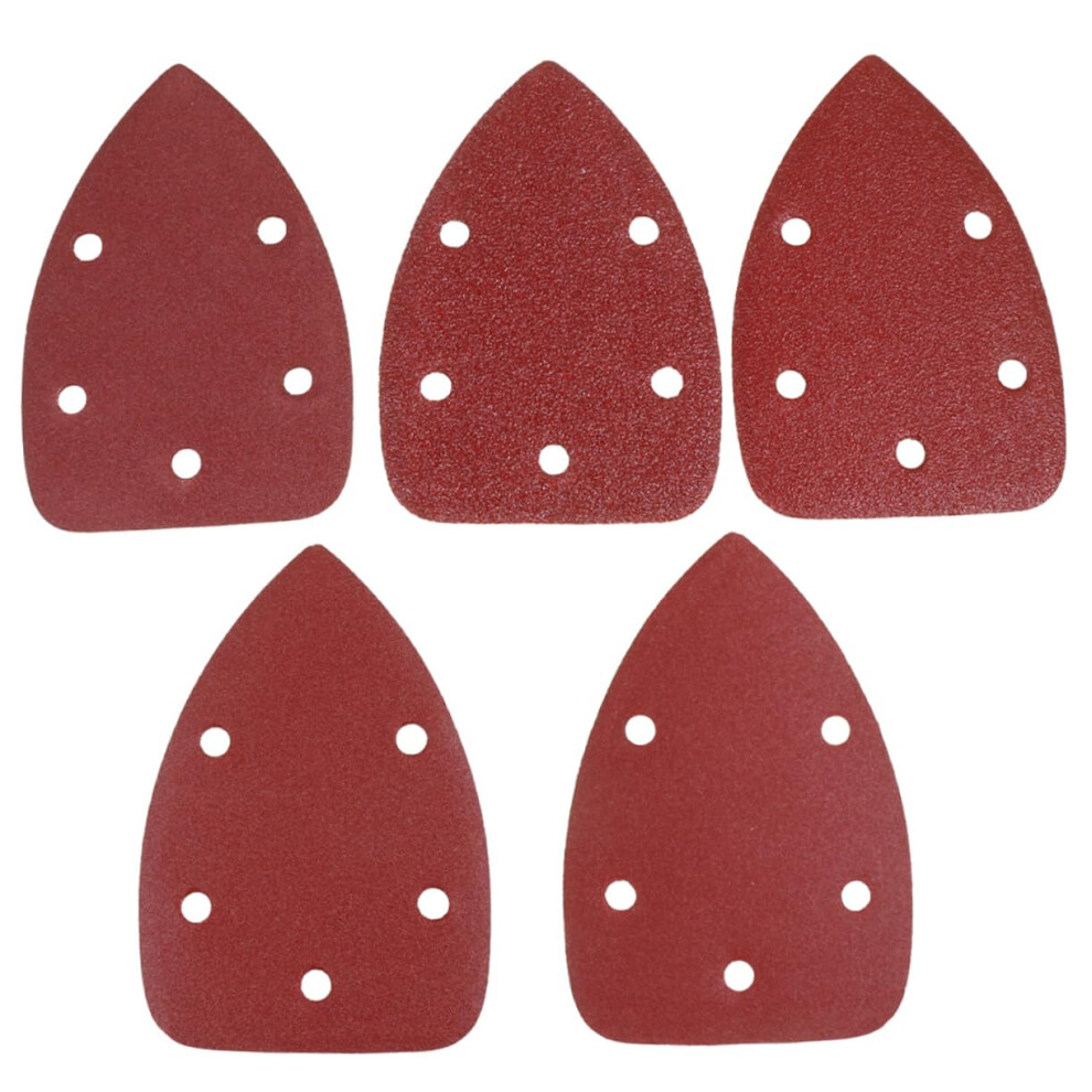 60Pcs Triangular Sandpaper Holes Triangle Back Sandpaper Flocking Self Adhesive 5455468305849