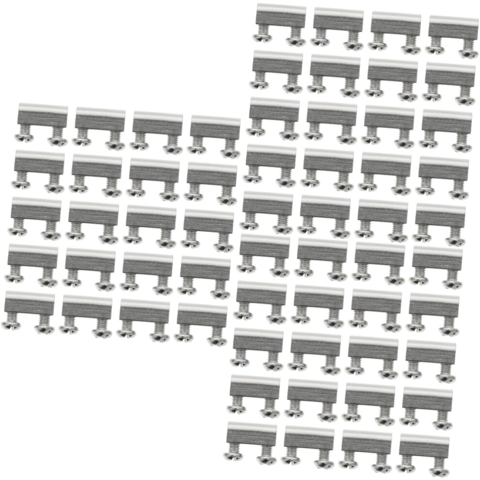 60Sets Wire Rope Clamp Cable Clip Screws For Wire Management Fixators For Scenarios Material 5455468314414