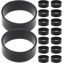 600pcs Black Silicone Cable Ties Pack Elastic Silicone Bands