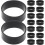 600pcs Black Silicone Cable Ties Pack Elastic Silicone Bands 1