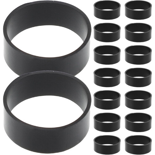 600pcs Black Silicone Cable Ties Pack Elastic Silicone Bands