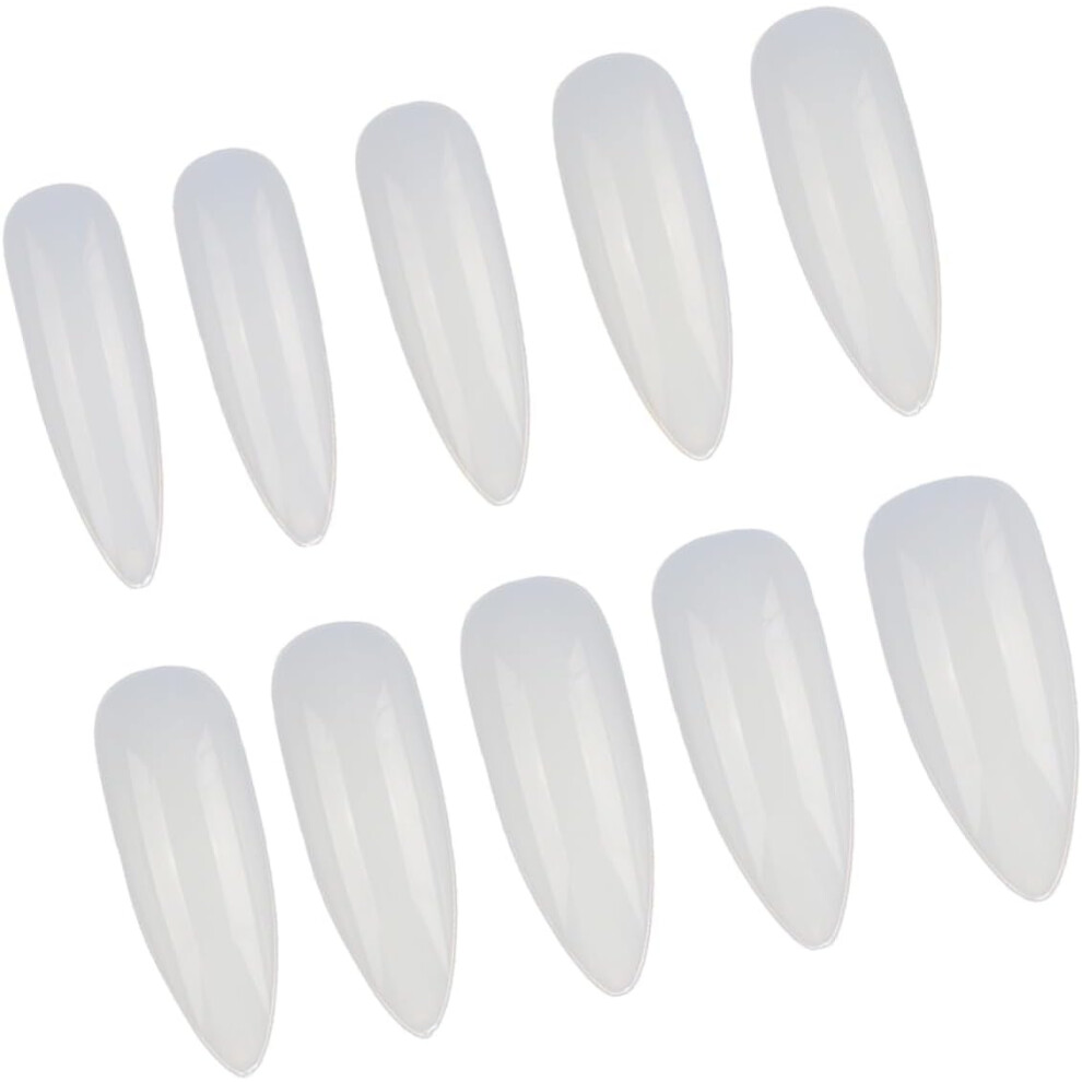 Hkhbjs 1Bag Long Pointed Nails Bag Of Fake Nail Tips Water Drop Shape For Art Stickers And Manicure Tools