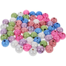 60pcs Wooden Beads Loose Bead Accessories Multi-Purpose DIY Craft