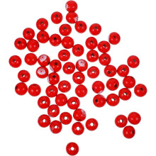 60pcs Christmas Wooden Bead Decoration DIY Crafts Beads for Jewelry Making Garland Ornaments Party Home Decor