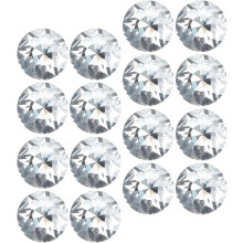 60 boutons décoratifs en cristal à boucle pour capitonnage de canapé, lit et tête de lit