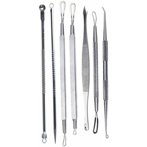 Blackhead Tool Kit 7Pcs Professional Comedone Extractor Set