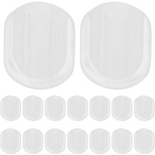 60 Stück Silikon-Ohrclip-Polster, oval, klein, 10,5 x 8,5 mm, rutschfest, für bequemen Tragekomfort im Alltag und beim Sport