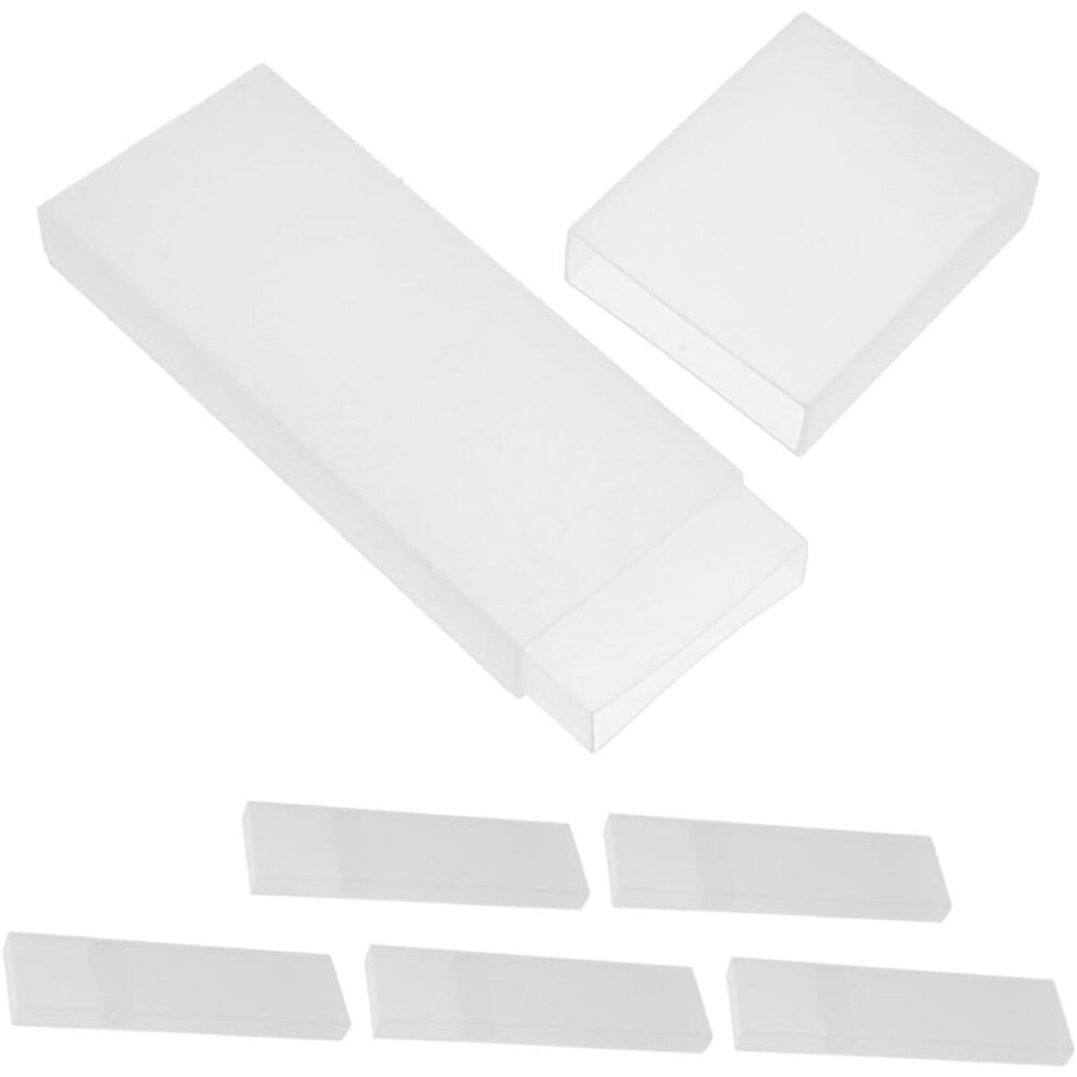 Hkhbjs 6Pcs Tongue Scraper Storage Box Portable Travel Tongue Scraper Holder Case Plastic Storage Container