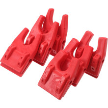 Juego de 6 soportes para cañas de pescar, abrazaderas de cubo de EVA, color rojo, soporte para cañas de pescar en hielo para pescadores.