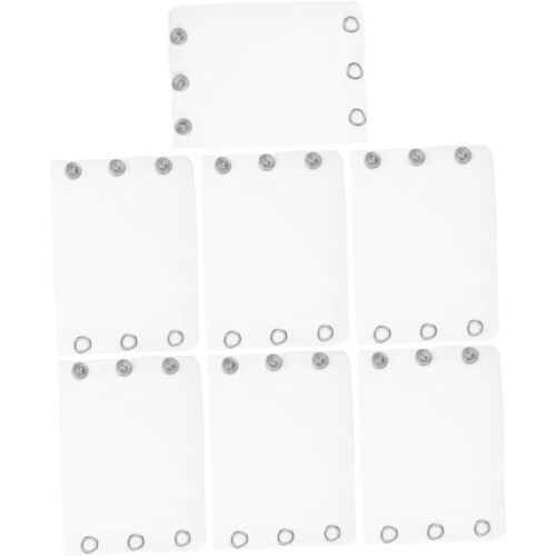 7pcs Bodysuit Extender Double Layer algodão tecido ajustável Snap Extenders para Romper combinados
