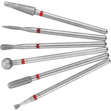 Juego de 6 piezas de taladro para uñas con brocas pulidoras para eliminar la piel muerta y cabezal de pulido para manicura.