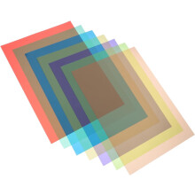 7 Blatt farbiges Zellophanpapier im A4-Format, Lichtfilterfolie für DIY-Bastelarbeiten