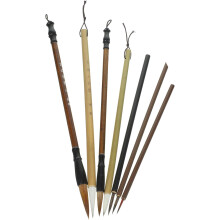 7-teiliges chinesisches Kalligrafie-Pinselset für Anfänger, traditionelle Sumi-Tuschemalpinsel mit Wolfshaarspitzen