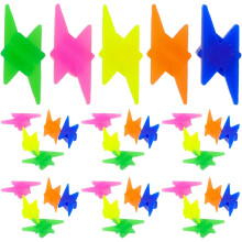 72Pcs Colorful Plastic Bicycle Spoke Charms for Bikes Clip-On Wheel Spoke Beads f