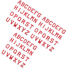 78 stuks strijkbare letterpatches, alfabetpatches voor kleding, jassen en tassen.