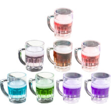 8 Mini-Bierbecher-Anhänger aus Kunstharz für Schmuckherstellung, DIY-Bastelarbeiten, handgefertigte Getränkeaccessoires