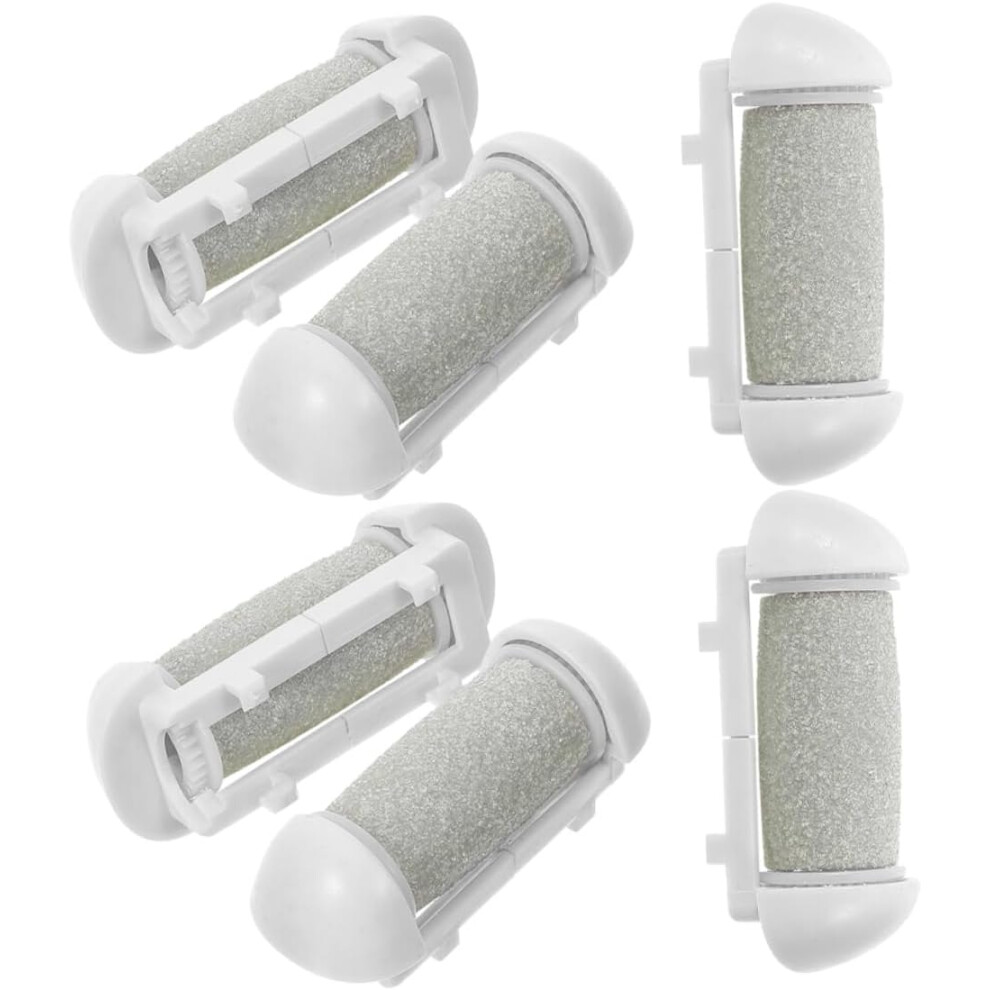 Hkhbjs 6Pcs Foot Grinder Replacement Roller Head Electric Foot Callus Remover For Dead Dry Skin Callous Remover Tool