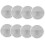 8pcs Threaded Edged Blank Brass Challenge Coins for Engraving with Laser Pattern DIY Crafts Commemorative 1