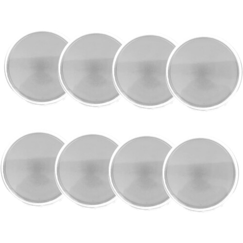 8pcs Threaded Edged Blank Brass Challenge Coins for Engraving with Laser Pattern DIY Crafts Commemorative