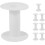 8pcs Empty Plastic Spools Wire Thread Bobbins DIY Winding Reels 1