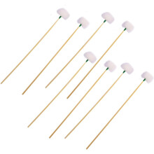 8pcs Professional Ear Picker Goose Plume Wooden Handles Non-Slip Wax Accessory Spiral Decompression