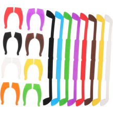 8 pezzi Copricordino in silicone per occhiali, copriaste per occhiali sportivi, ganci per le orecchie, occhiali da sole