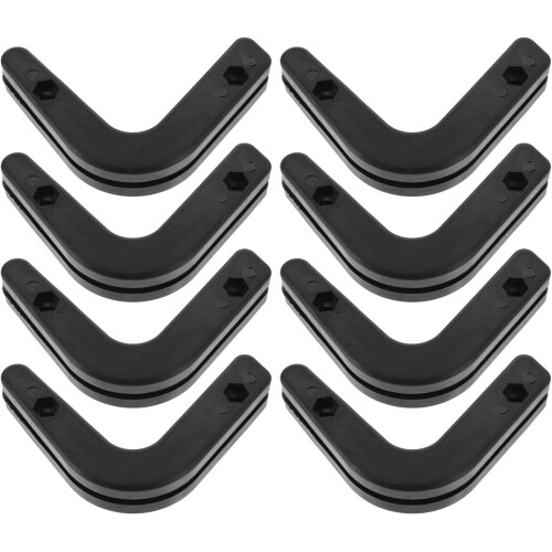 8Pcs Wall Mounted Barbell Stand with 6Mm PP Plastic Hooks for Weight Plate Storage