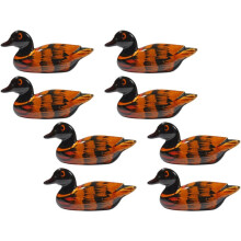 Ensemble de 8 porte-baguettes en forme de canard peint créatif. Matière synthétique, surface lisse et forme unique.