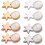 8Pcs Hexagonal Silicone Earring Backs with Metal Support, Secure Lock Replacement Stoppers 1