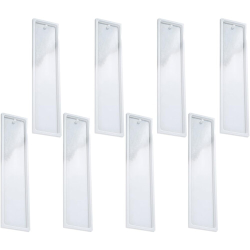 8Pcs Silicone Bookmark Mold DIY Rectangular Crystal Epoxy Resin Mold