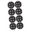 8pcs Sticky Caster Wheel Storage Box Caster Storage Bin Trash Can Wheel Roller Self Adhesive Castor 1