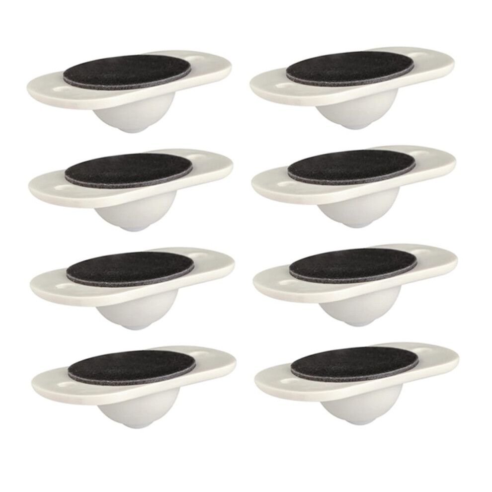 8Pcs Storage Rack Pulley Self-Adhesive Wheel For Furniture Trash Box Caster Sticky Caster Wheels 5455468169267