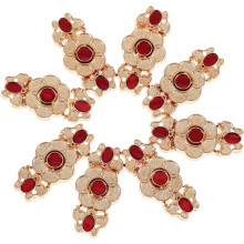 8-teiliges Set chinesischer Cheongsam-Umhanghaken (13 x 31 mm) im Retro-Stil mit Han-Anzugschnallen und Metallknöpfen
