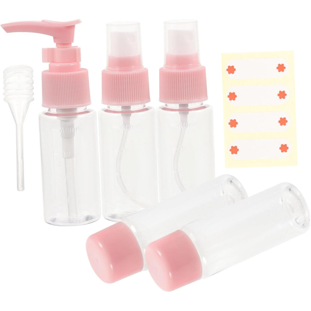 Hkhbjs 7Pcs Travel Toiletry Containers Plastic Leakproof Refillable Shampoo Bottles Toiletry Travel Bottles For