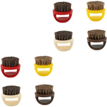8pcs Bristle Plastic Handle Beard Brush for Broken Hair Mustache Grooming Brush Portable Beard