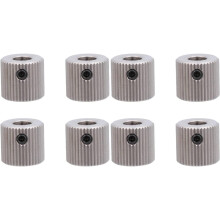 8-teiliges Antriebsrad aus Edelstahl für Extruder, Zubehör für Drucker, Zufuhrrad, Innenbohrung