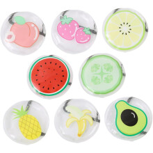 Cooling Eye Pads 8pcs Set Fruit Patterns Cooling Ice Packs for Eyes for Summer Relief Cold Packs