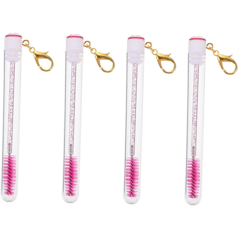 Hkhbjs 8Pcs Eyelash Brush Mascara Makeup Eyelash Key Chain For Lash Brow Comb Lash Brush
