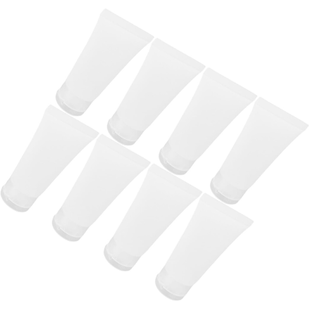 Hkhbjs 8Pcs Travel Plastic Bottles For Shampoo And Lotion Refillable Toiletry Containers Compact Squeeze Tubes